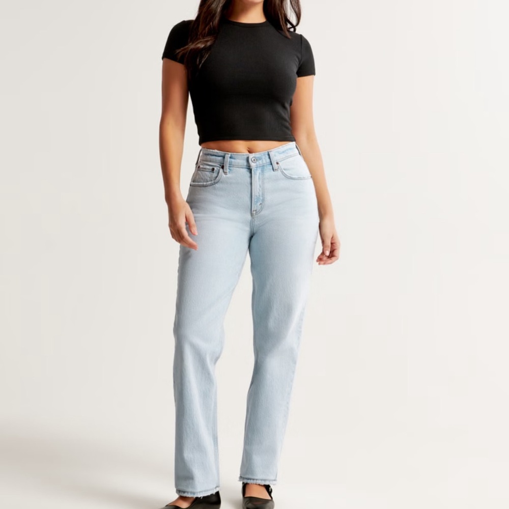 Abercrombie & Fitch Blue Straight Leg Jeans
